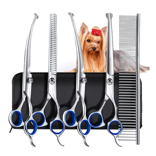 Professional Dog Grooming Scissors Set