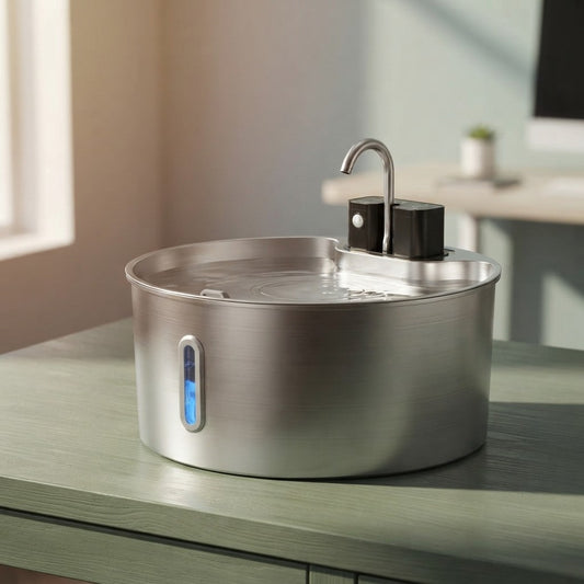 Stainless Steel Sensor Cat Water Fountain